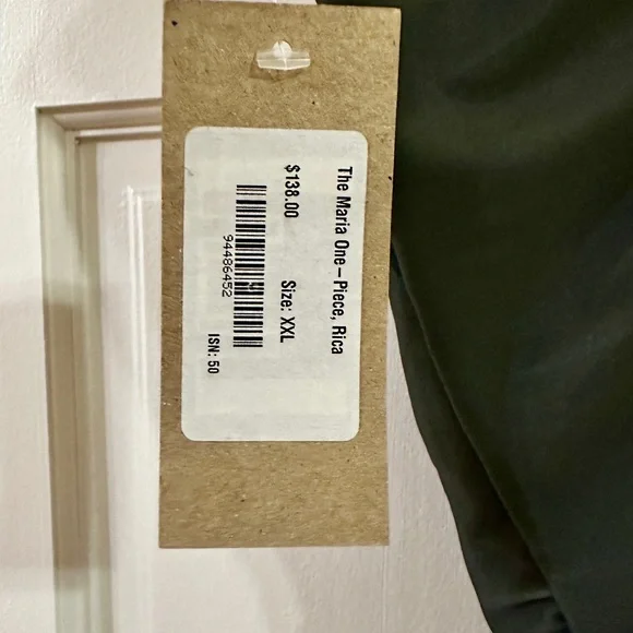 NWT! Albion Fit, Maria One-Piece, Green Floral Swimsuit - Picture 4 of 5